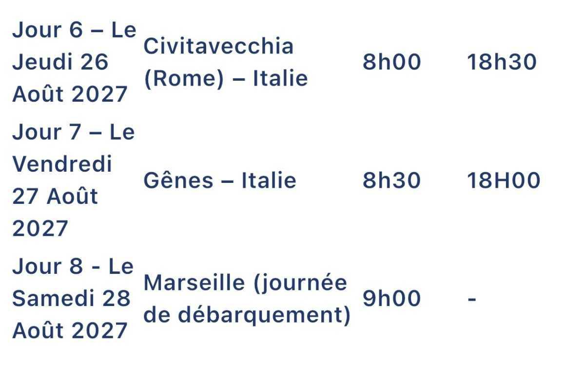 2 CROISIÈRES MÉDITERRANÉE : DÉPART SAMEDI OU DIMANCHE