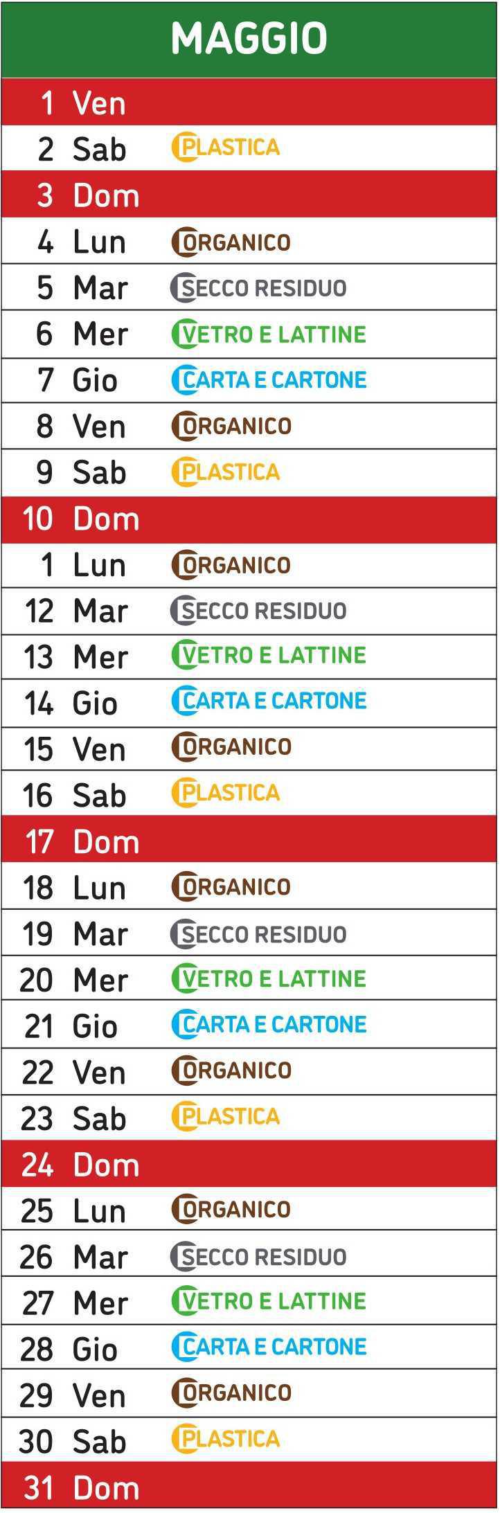 Calendario