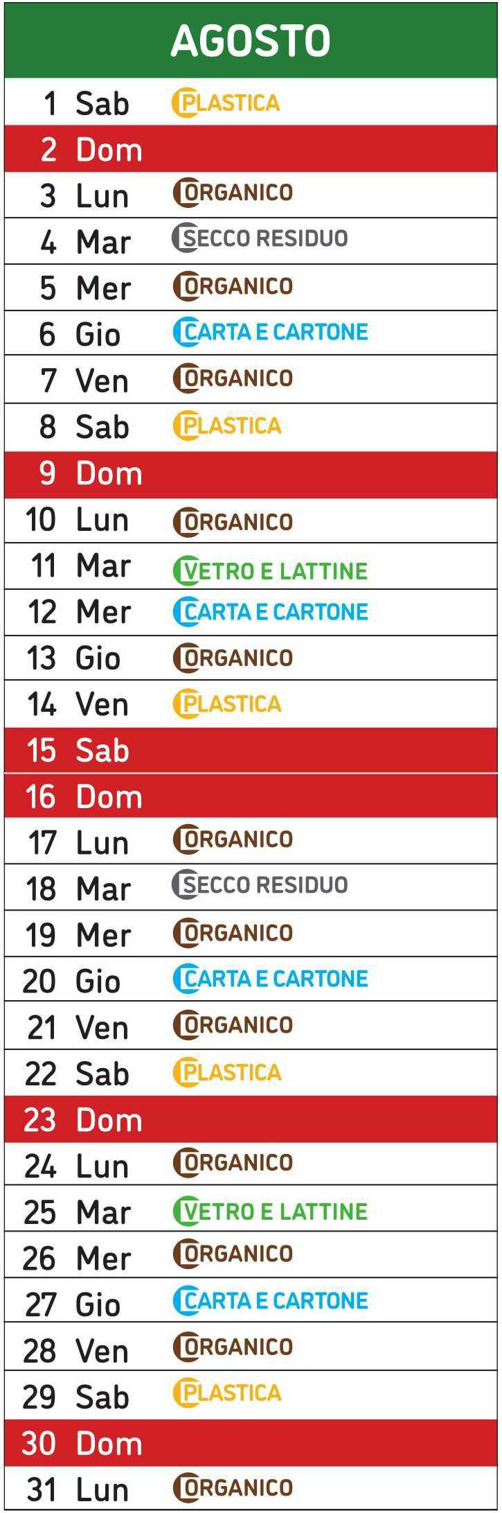 Calendario