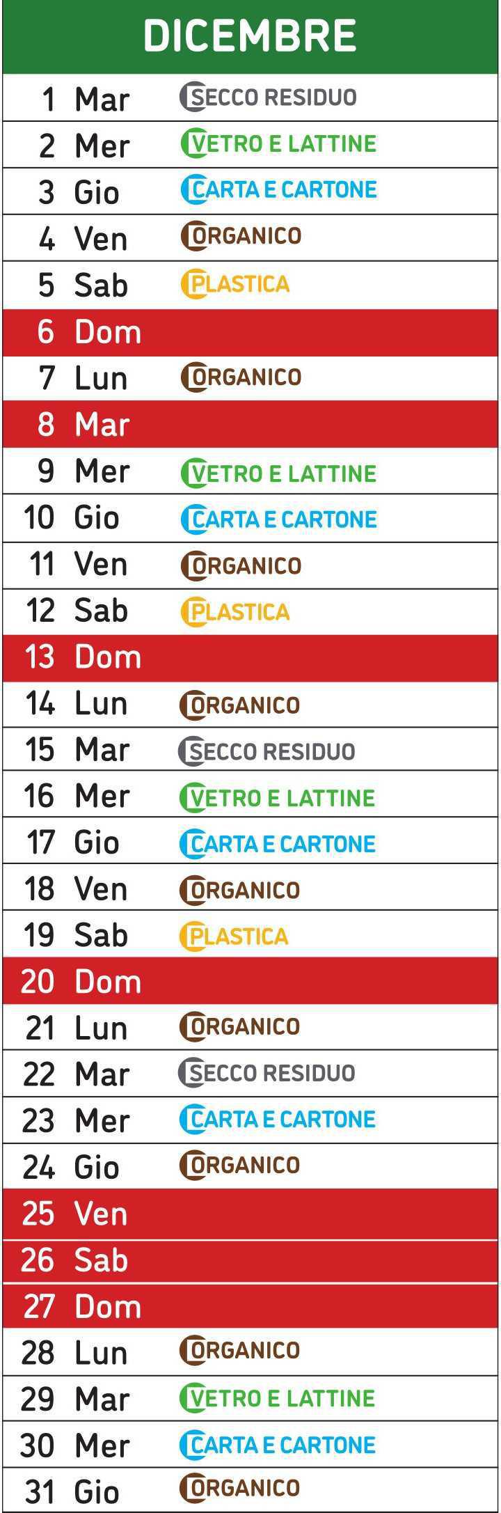 Calendario