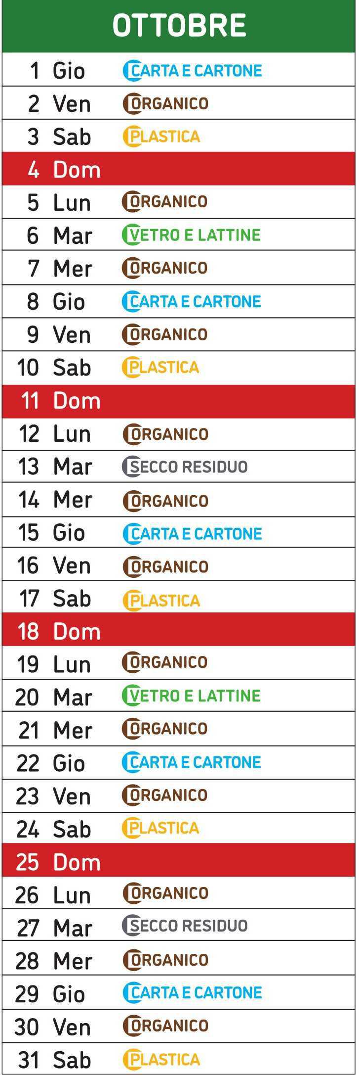 Calendario