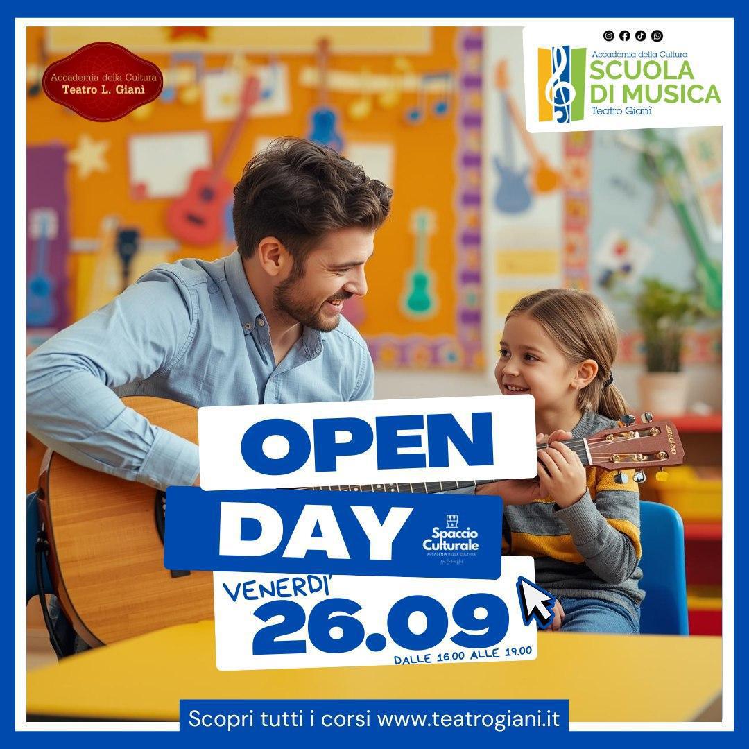 OPEN DAY corsi musicali (dalle ore 16.00 alle 19.00)