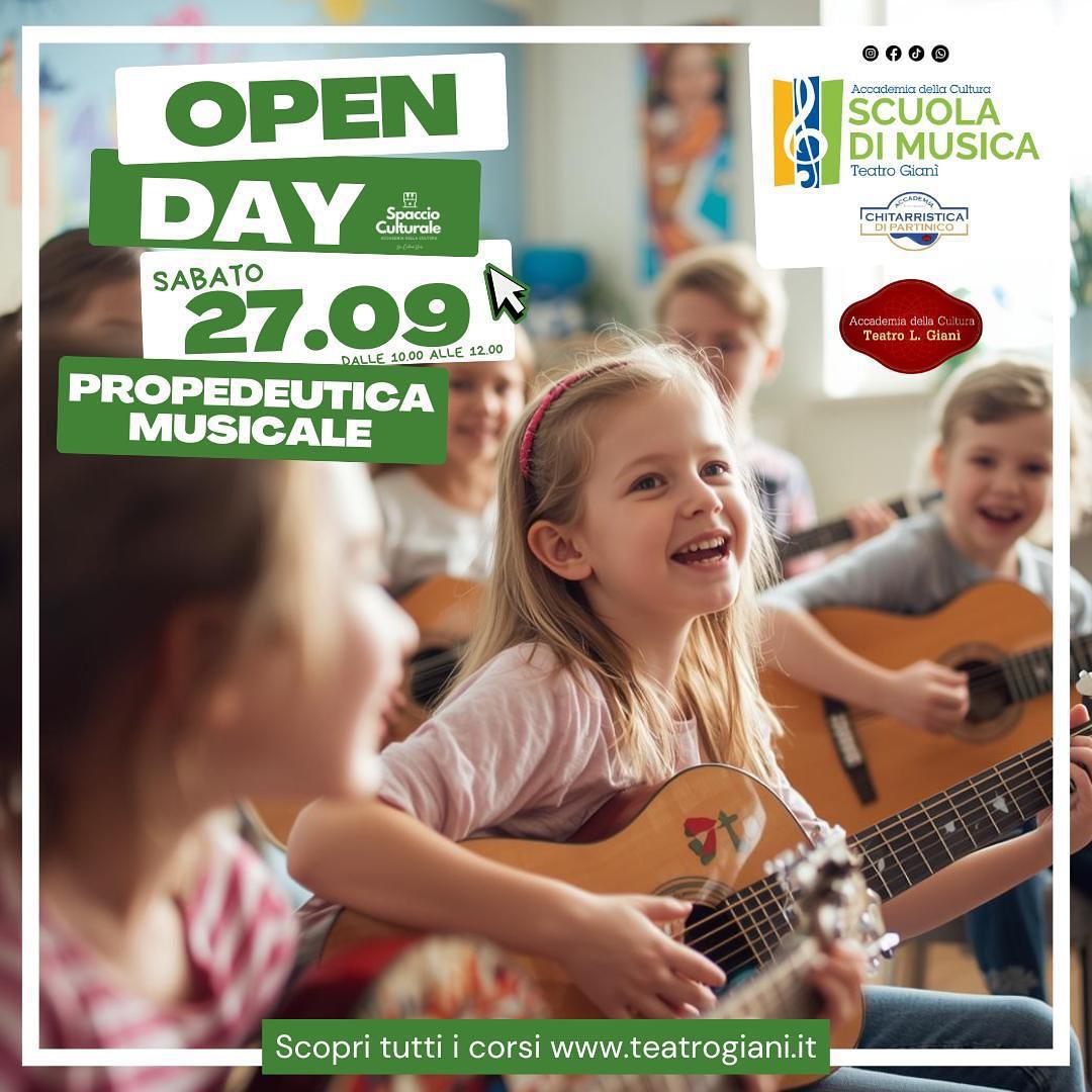 Open Day del corso di Propedeutica Musicale (dalle ore 10.00 alle 12.00)