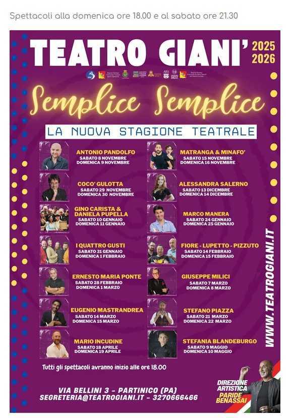 I Quattro Gusti (inizio ore 18.00)