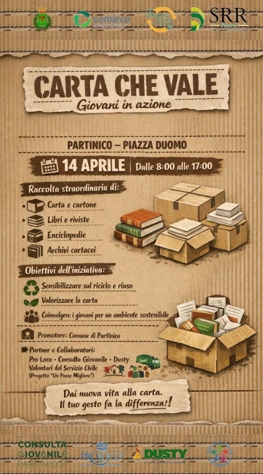 “Carta che vale – Giovani in azione”! (Dalle ore 8:00 alle 17:00) “Carta che vale – Giovani in azione”! (Dalle ore 8:00 alle 17:00)