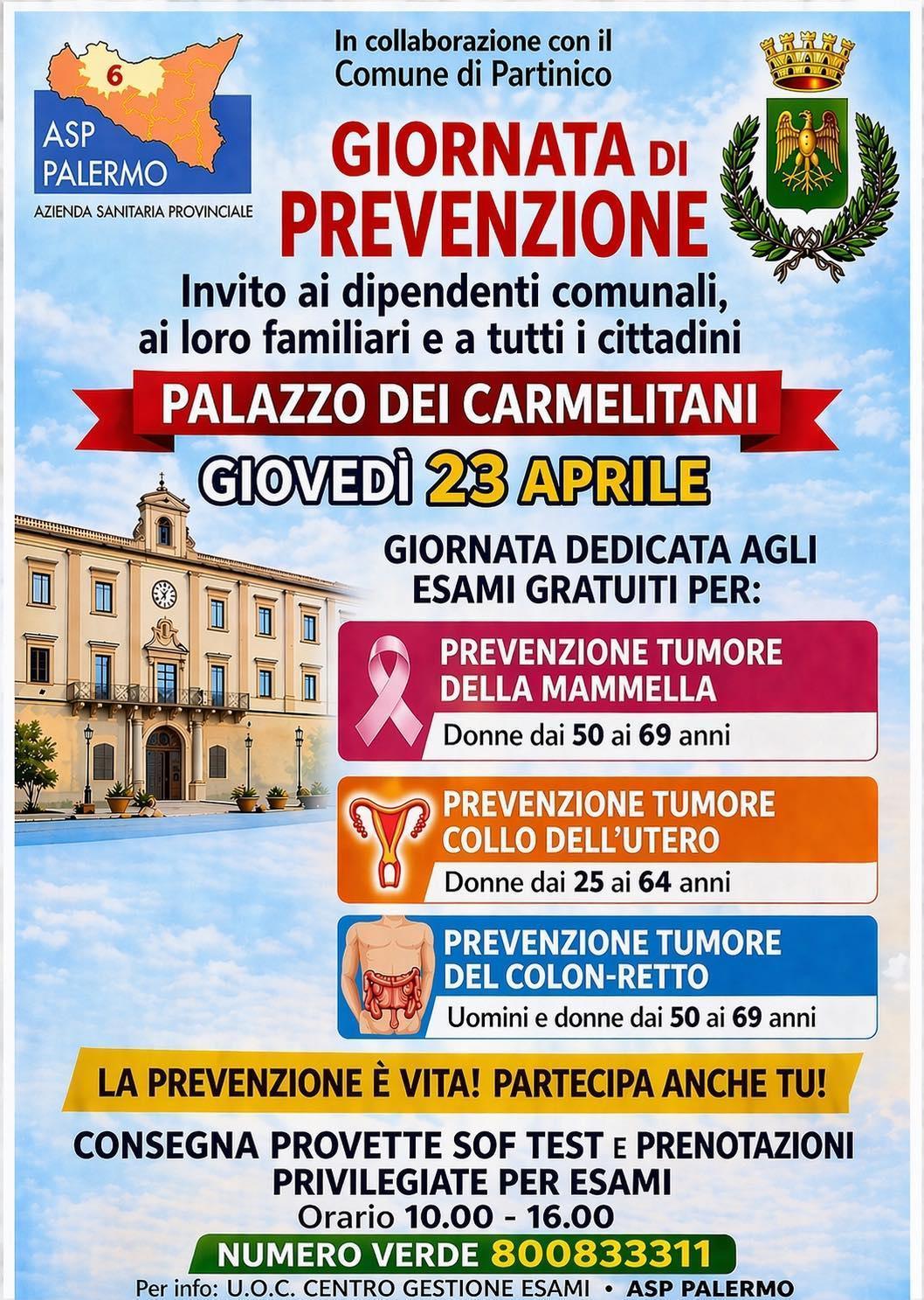Giornata di Prevenzione (orario 10.00 - 16.00)