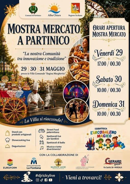 Mostra Mercato a Partinico (dalle ore 17.00 alle 00.30)