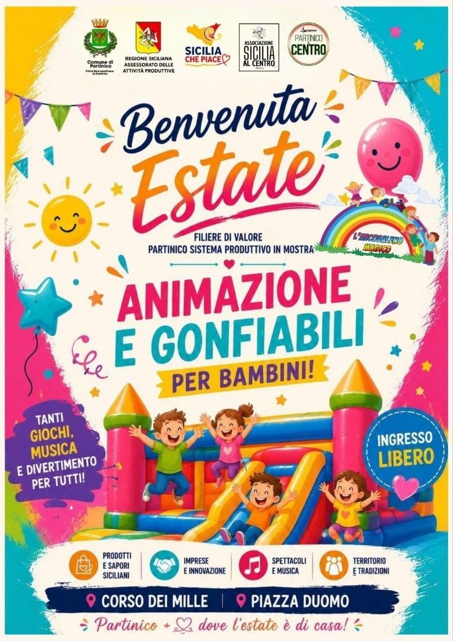 Animazione e Gonfiabili per Bambini - Benvenuta Estate (dalle ore 18.30)
