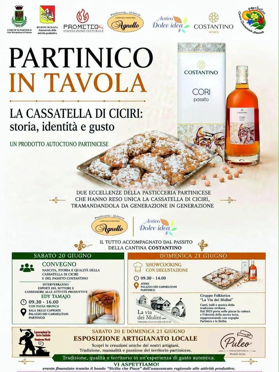 Partinico in Tavola - La Cassata di Ciciri: storia, identità e gusto (Show Cooking con degustazione ore 9:30 - 14:00)