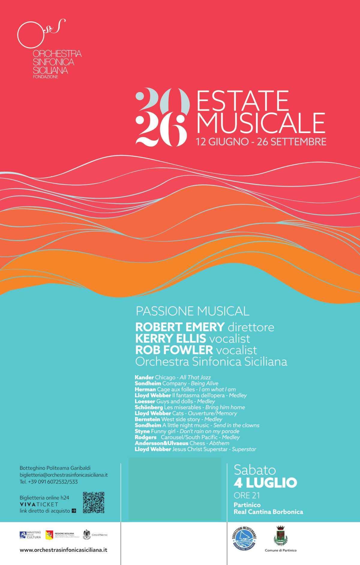 Passione Musical - Orchestra Sinfonica Siciliana (inizio ore 21.00)
