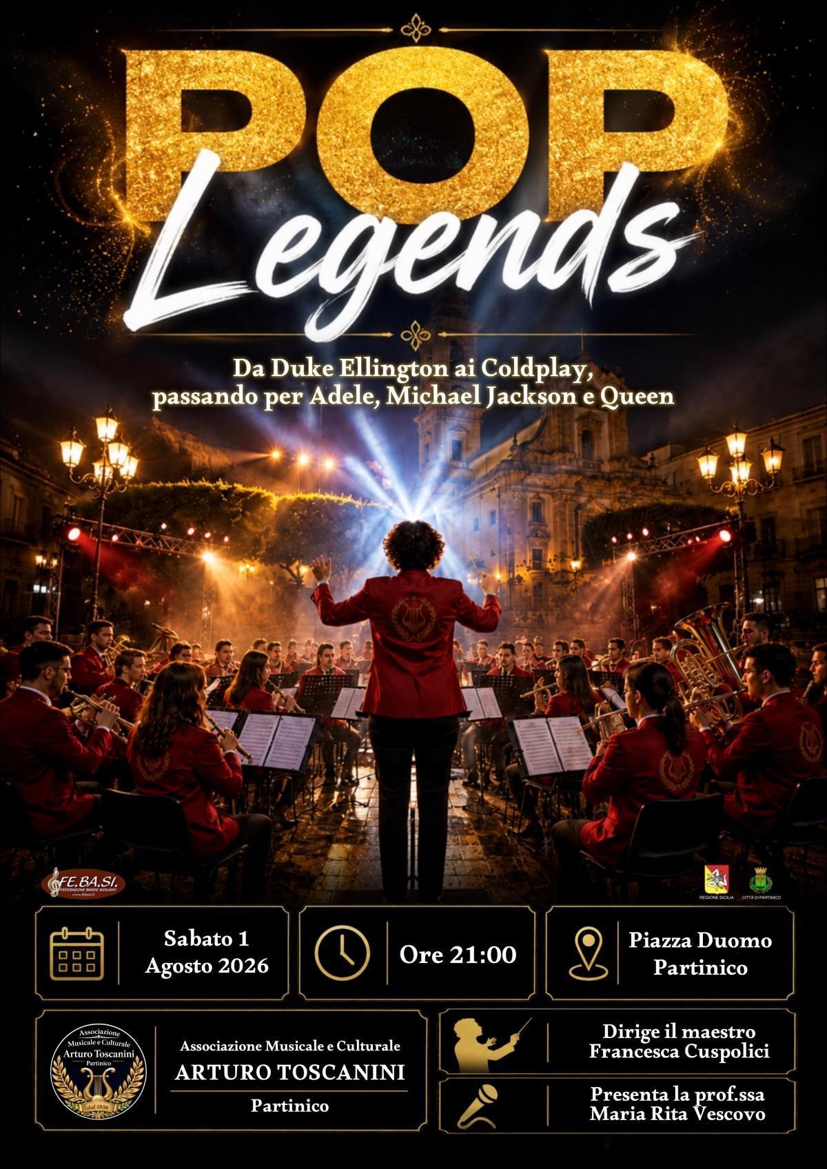 Concerto estivo "POP LEGENDS" (start h. 21:00) Concerto estivo "POP LEGENDS" (start h. 21:00)