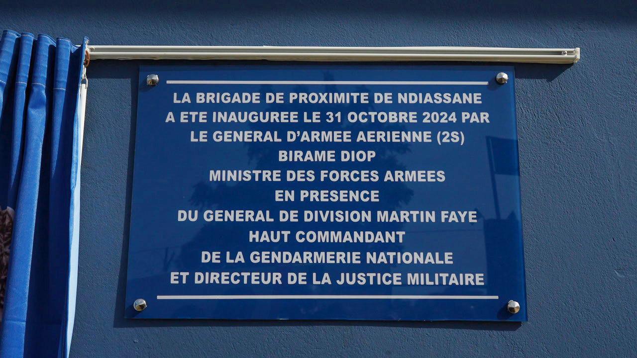 *Inauguration de la Brigade de Proximité de Ndiassane*