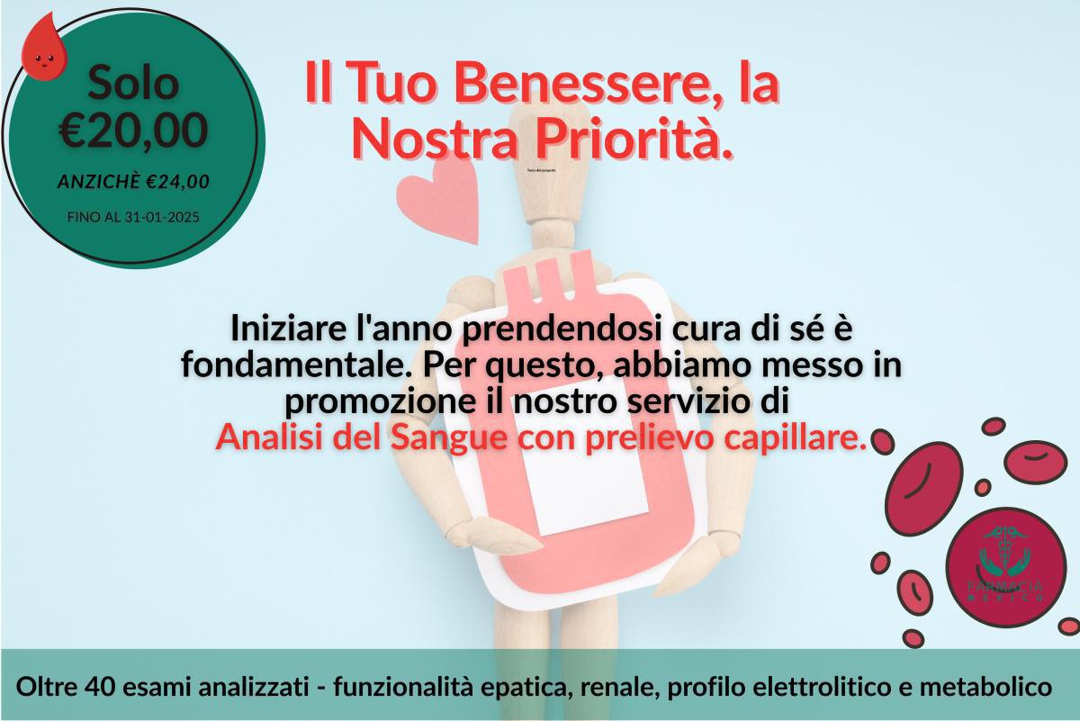 PROMO ANALISI SANGUE CAPILLARE