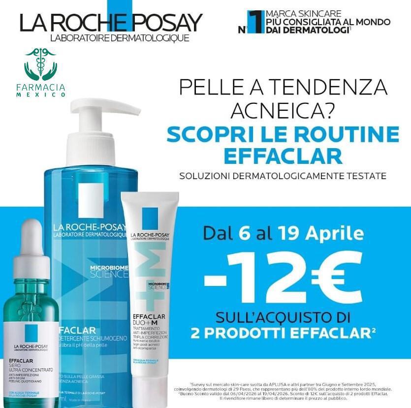 Pelle acneica? Risolvi con Effaclar: -12€ su 2 prodotti