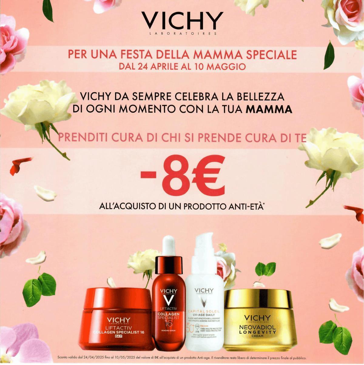 Offerta Vichy Festa della Mamma: -8€ sui trattamenti anti-età