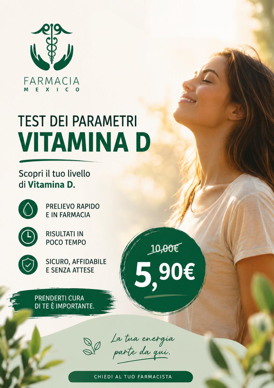 💚 Promo del mese Test Vitamina D a 5,90€ invece di 10€