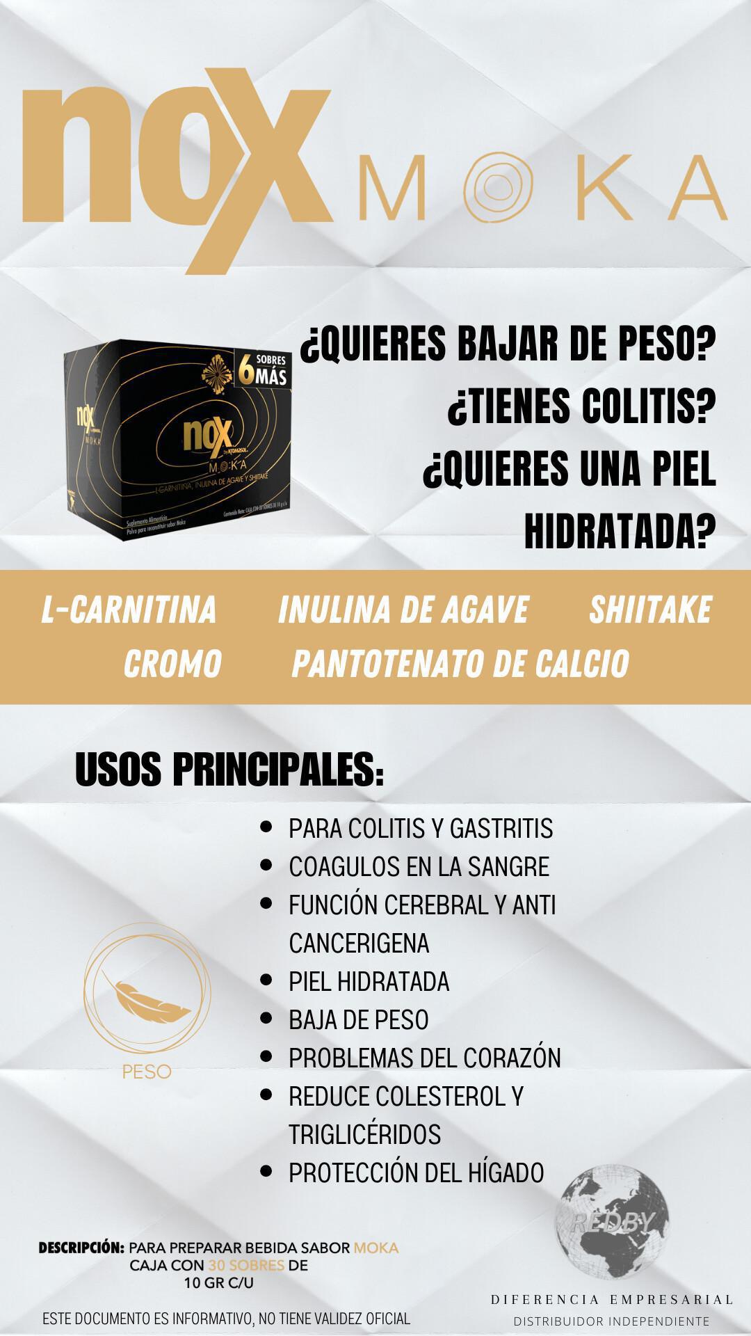 NOX - CAPUCHINO, BLACK Y MOKA