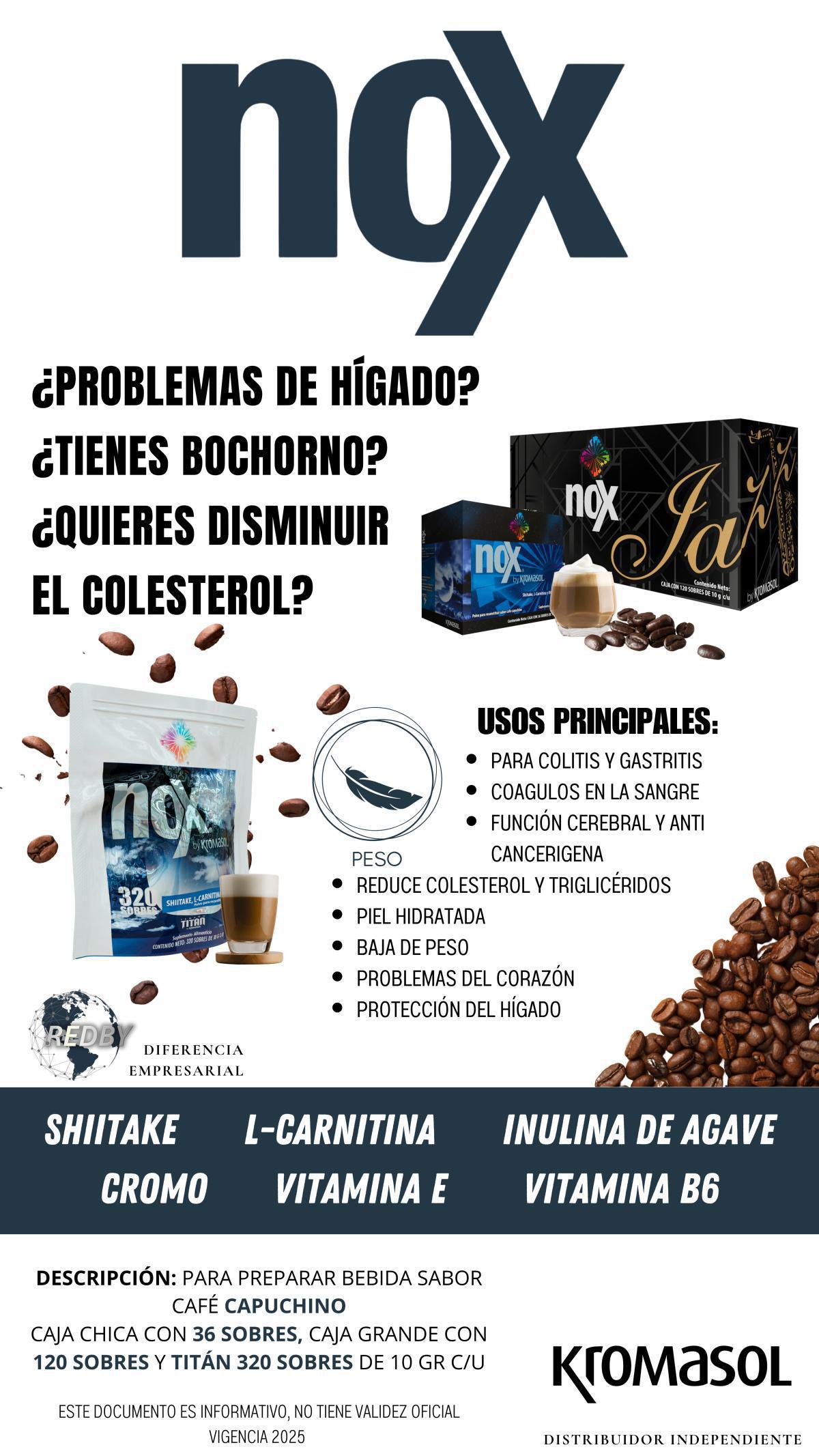 NOX - CAPUCHINO, BLACK Y MOKA