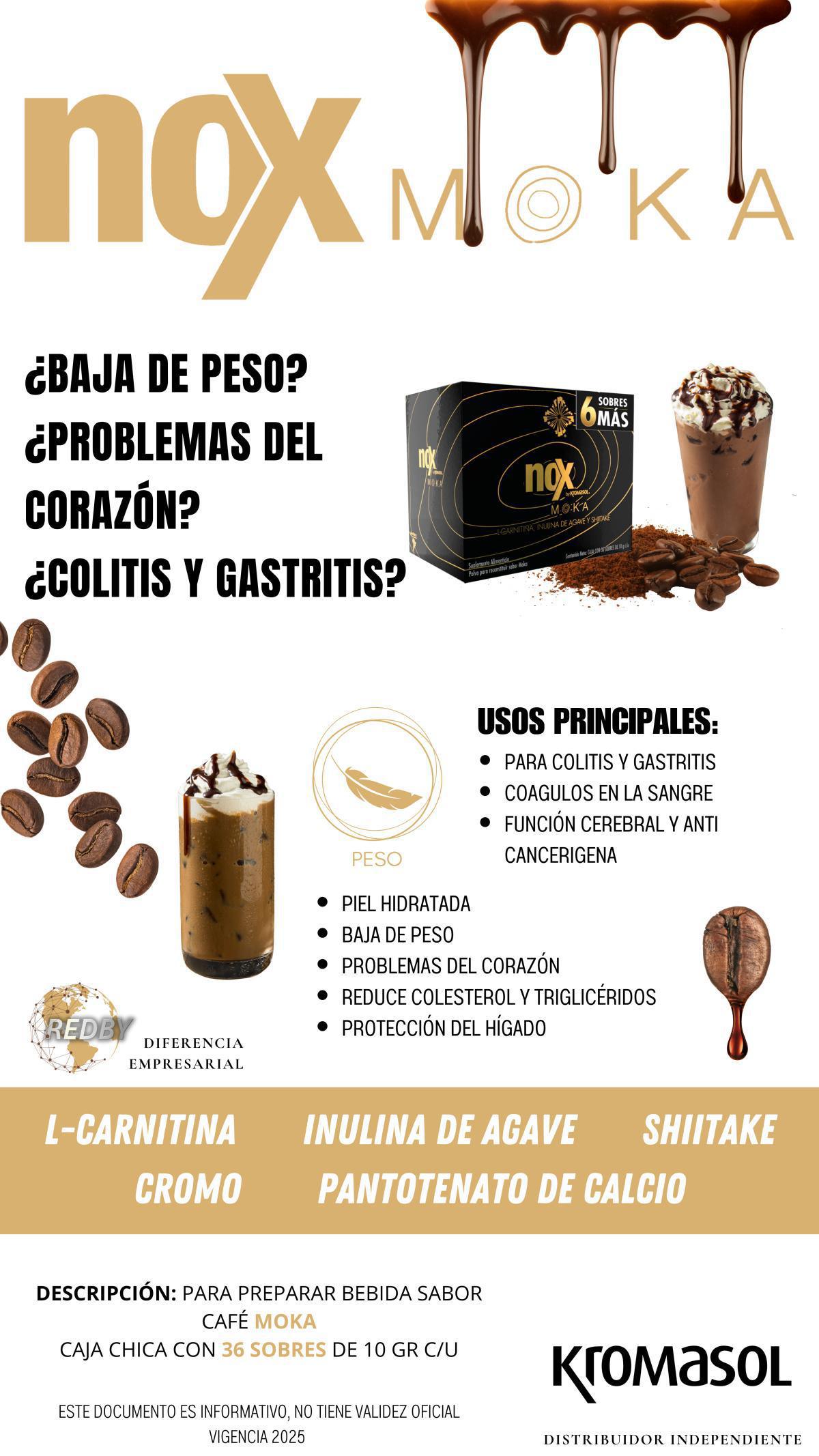 NOX - CAPUCHINO, BLACK Y MOKA