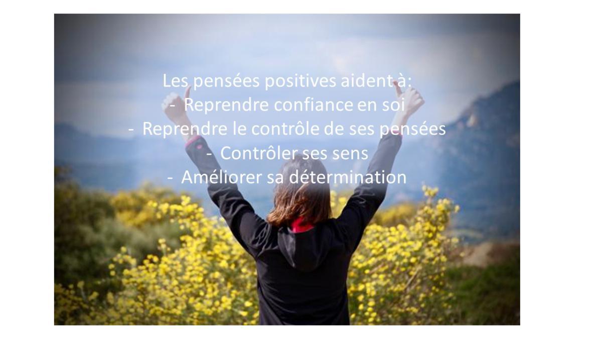 Pensées positives pour contrôler ce que vous voyez