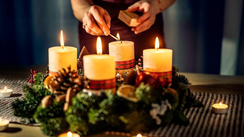 Adventskranz 4. Kerze