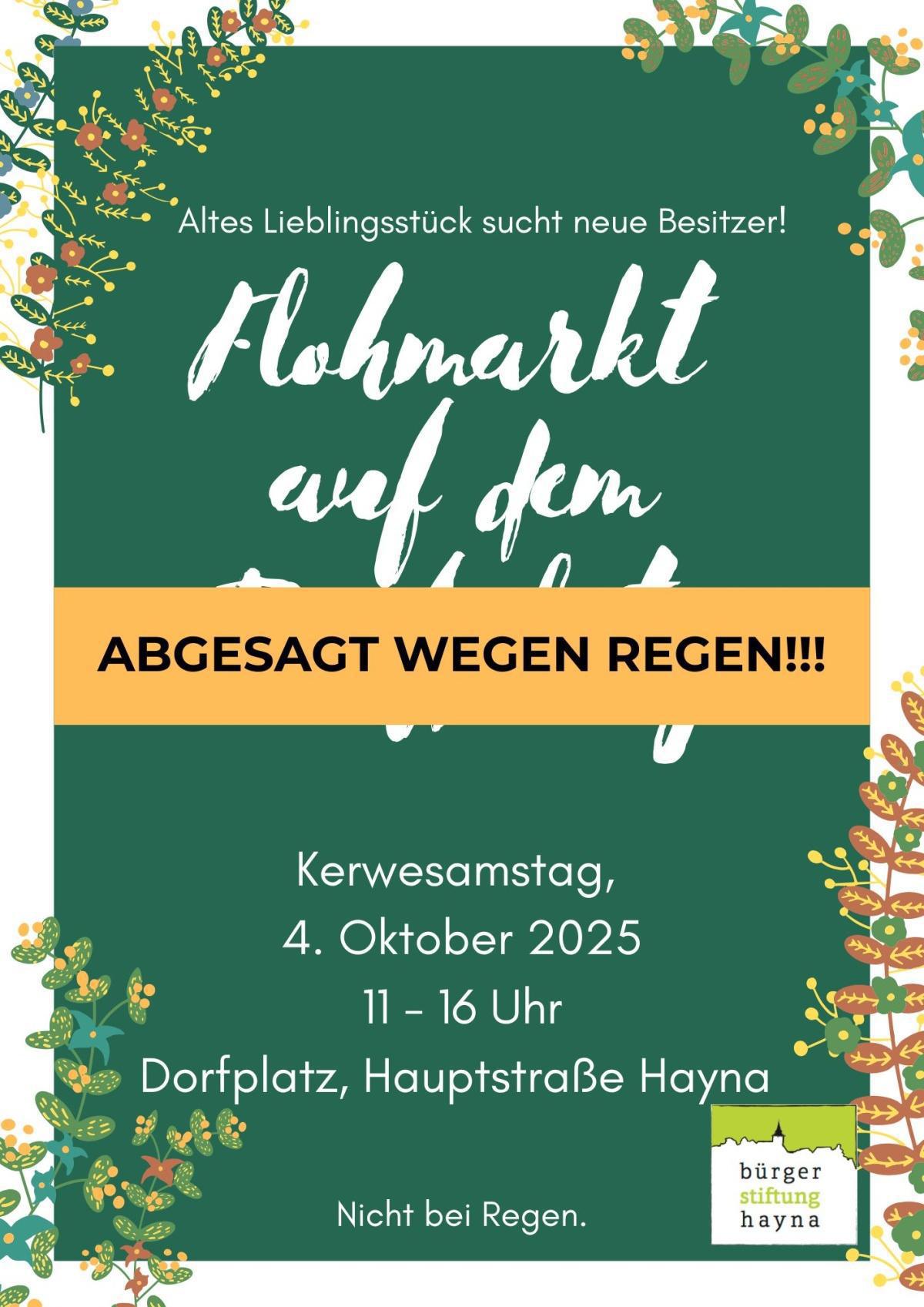 Flohmarkt auf dem Dorfplatz