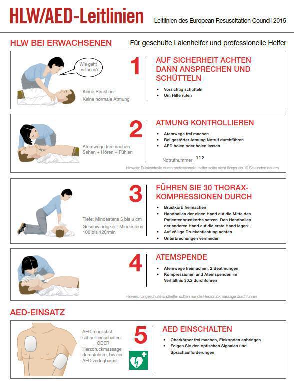 Unser Defibrillator ist einsatzbereit! Unser Defibrillator ist einsatzbereit!