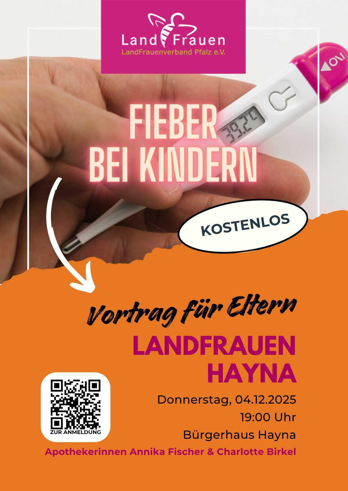 Vortrag für Eltern: Fieber bei Kindern (kostenlos)