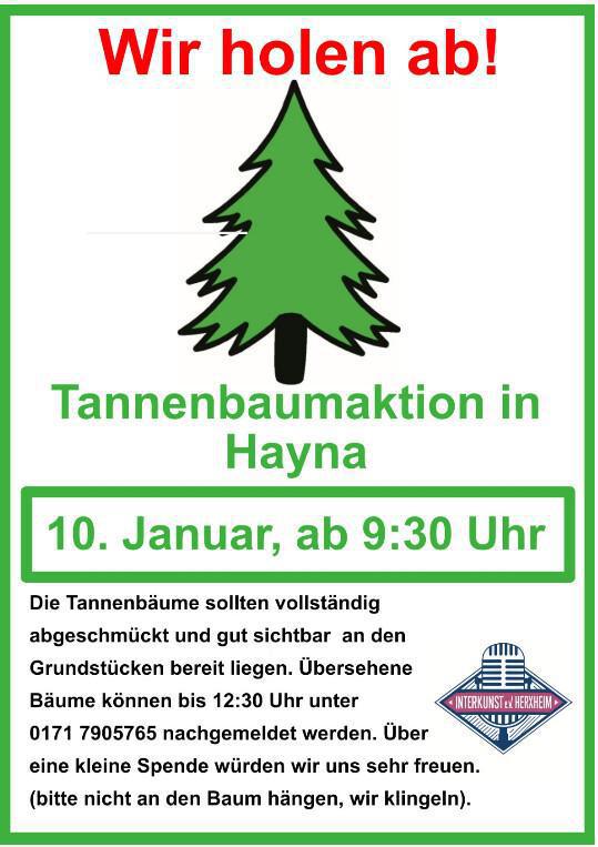 Tannenbaumaktion in Hayna