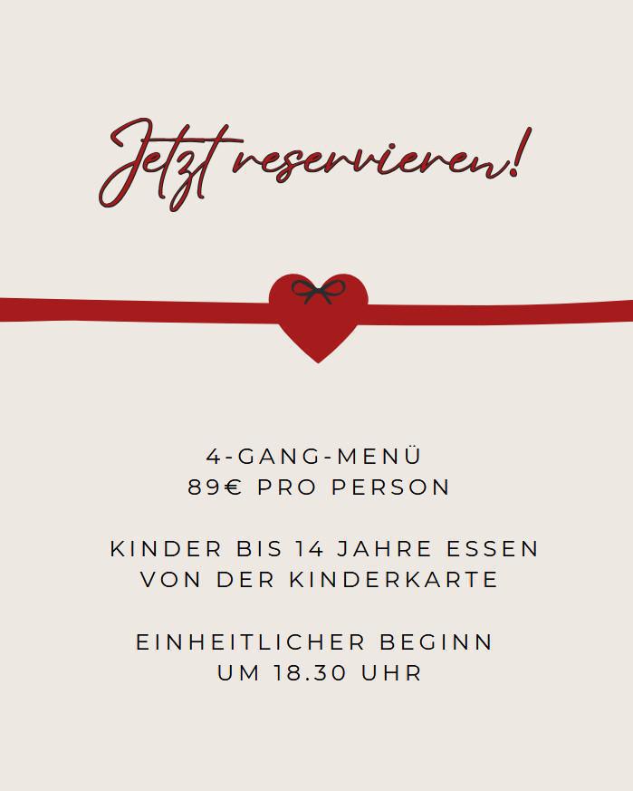 Ein besonderer Abend in der Krone! Am 14. Februar ist Valentinstag! 