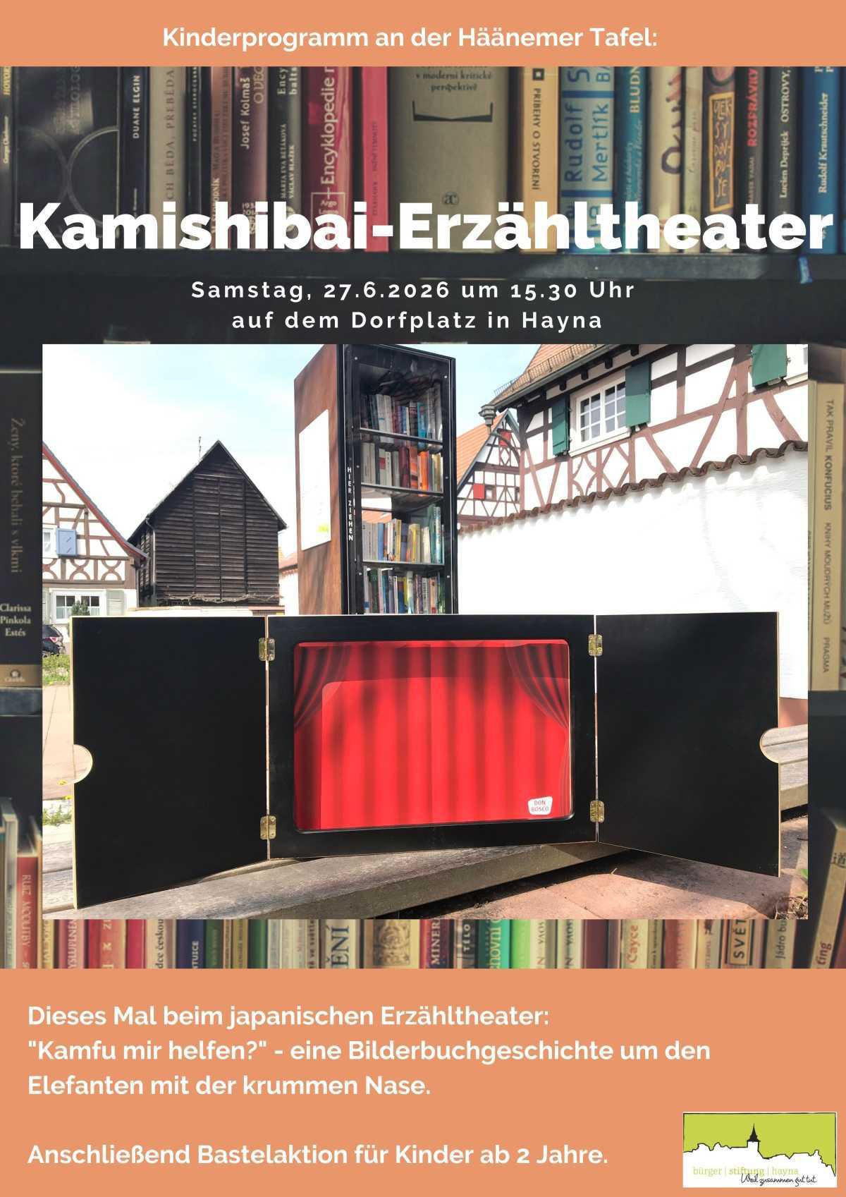Kamishibai-Erzähltheater an der Haynaer Tafel Kamishibai-Erzähltheater an der Haynaer Tafel