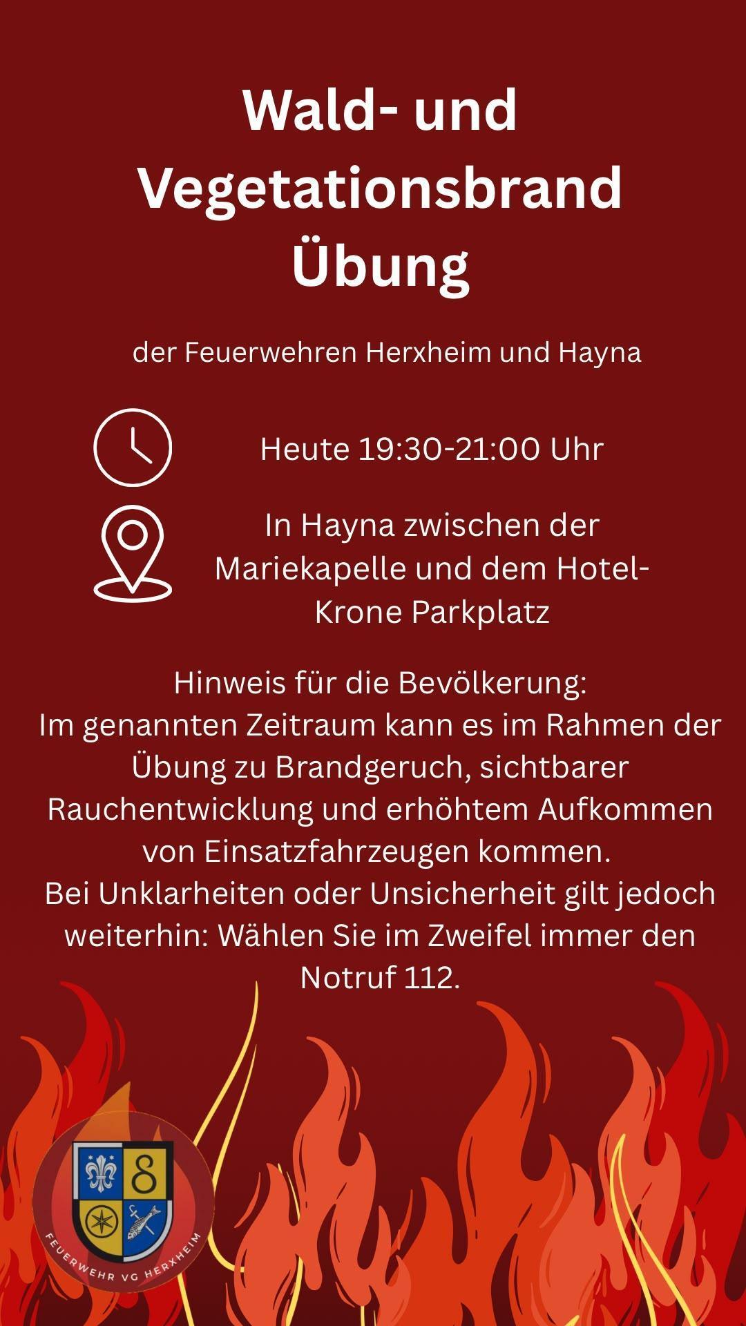 Wald- und Vegetationsbrandübung