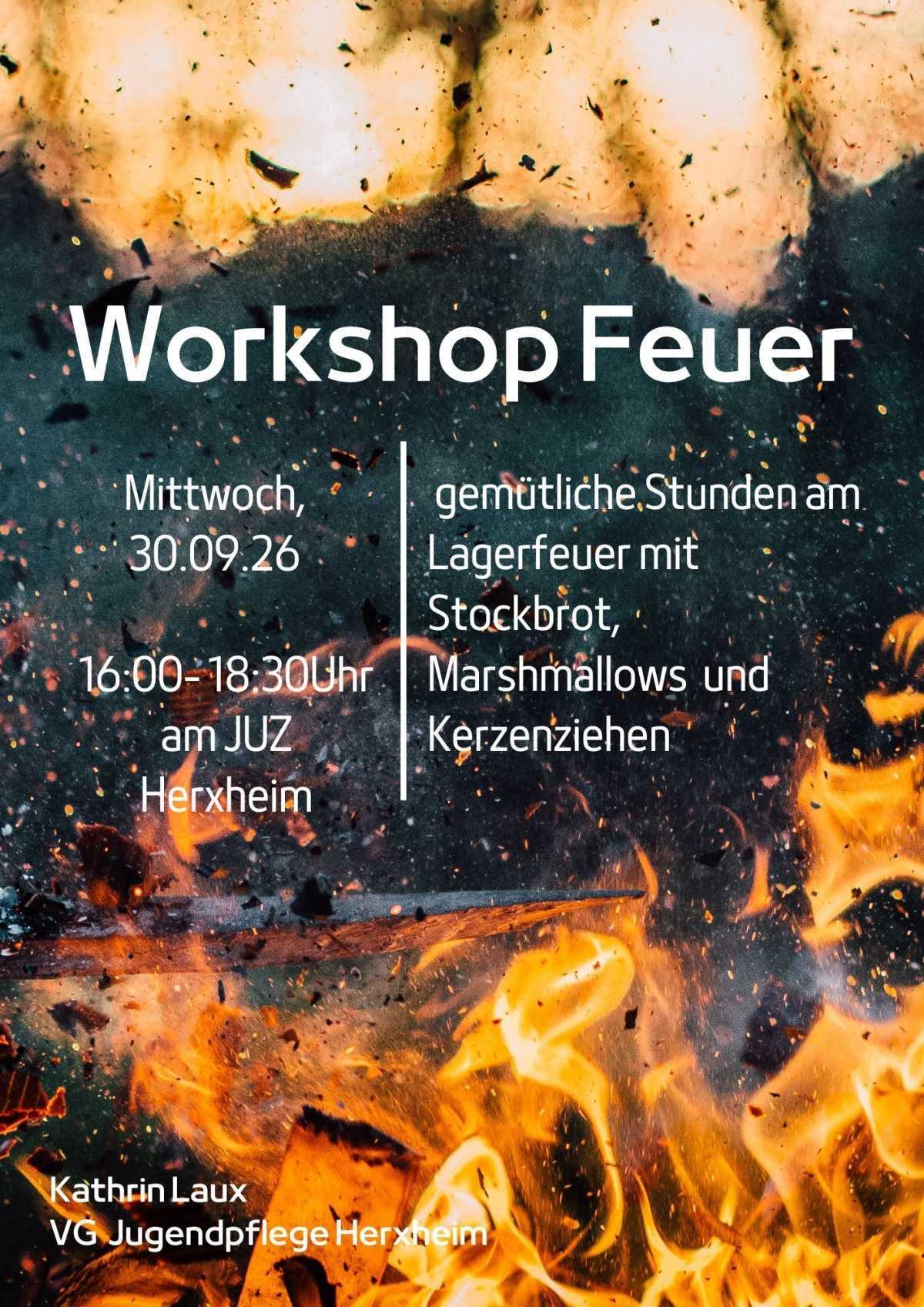 Jugendpflege Herxheim: Feuerworkshop 
