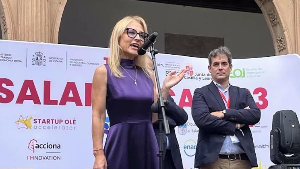 La Ministra Stoicheva de Bulgaria en “Startup Ole 2023" La Ministra Stoicheva de Bulgaria en “Startup Ole 2023"