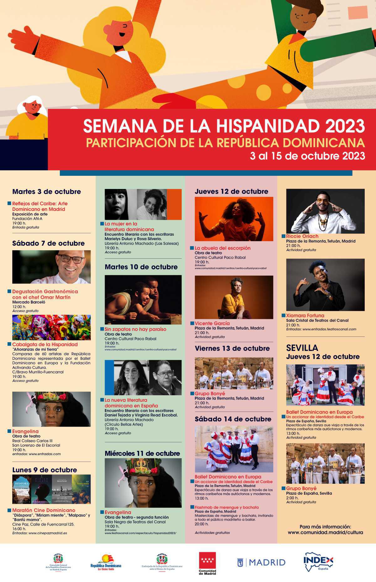 Programación especial de República Dominicana por la celebración del festival de la Hispanidad 2023