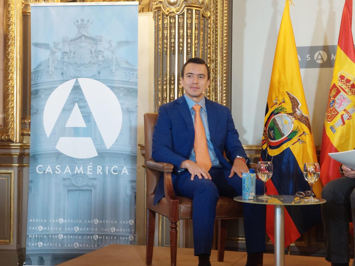 El presidente de la Republica de Ecuador Daniel Noboa Azin destaca logros de su gestión y enfrenta desafíos futuros en Casa de América