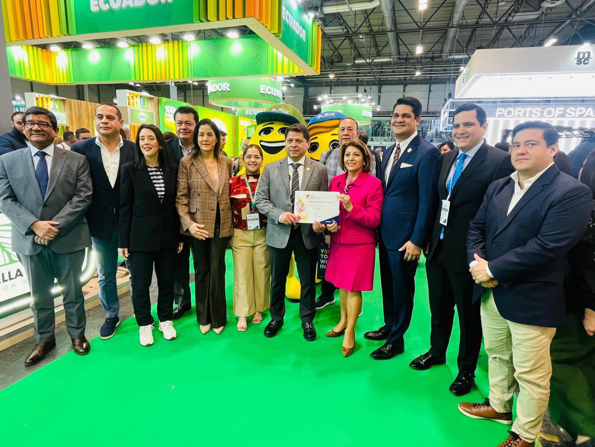 Ecuador logra el Premio al Mejor Stand de la Feria Fruit Attraction de Madrid 2024