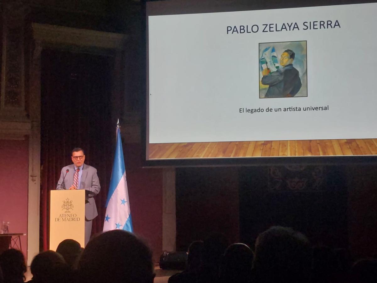 La Embajada de Honduras en España y el Ateneo de Madrid celebraron un acto de donación del legado artístico de Pablo Zelaya Sierra al Banco Central de Honduras