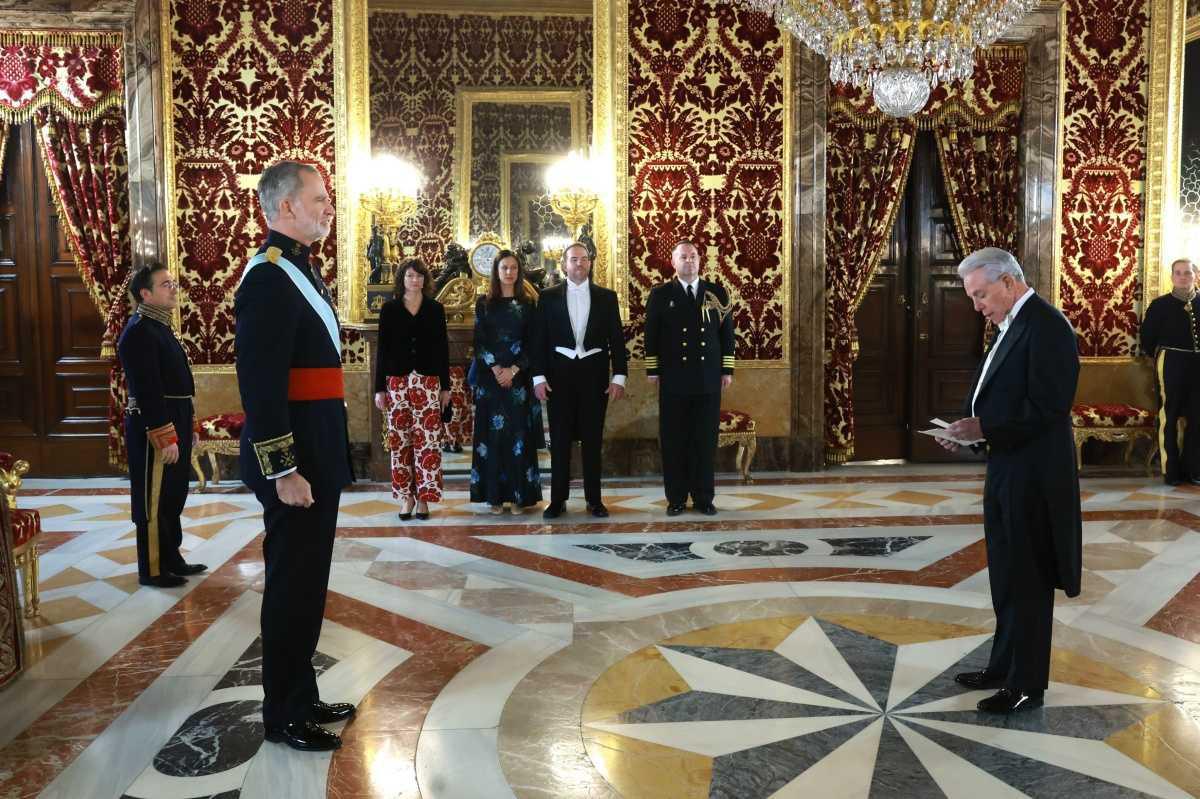 El nuevo embajador de Estados Unidos presenta Cartas Credenciales ante el Rey en Madrid