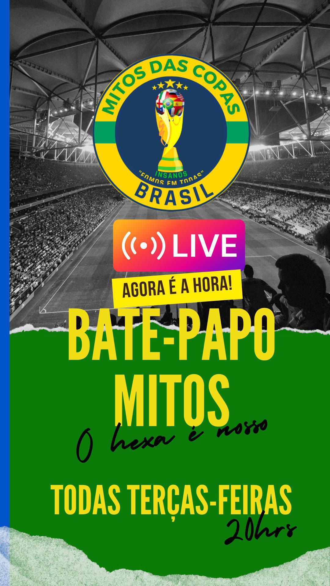 Programa Bate "Bate Papo Mitos" todas terças-feiras. as 20hrs