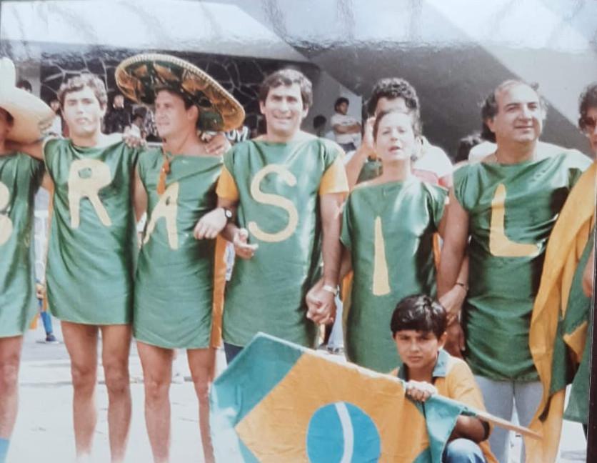 Minha primeira copa foi de 1986 no México.