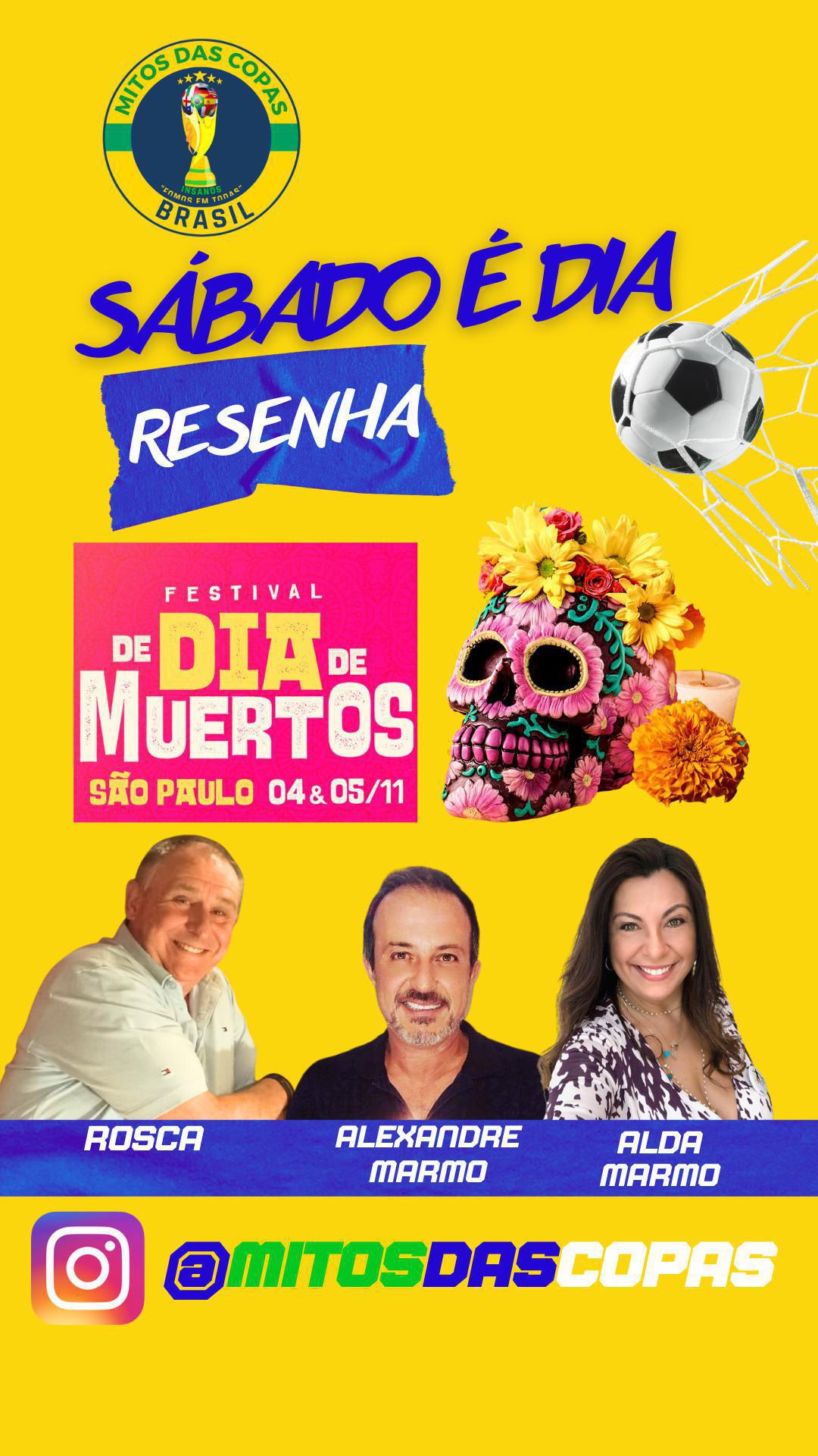 Fique ligado: Sábado e dia de Resenha. 