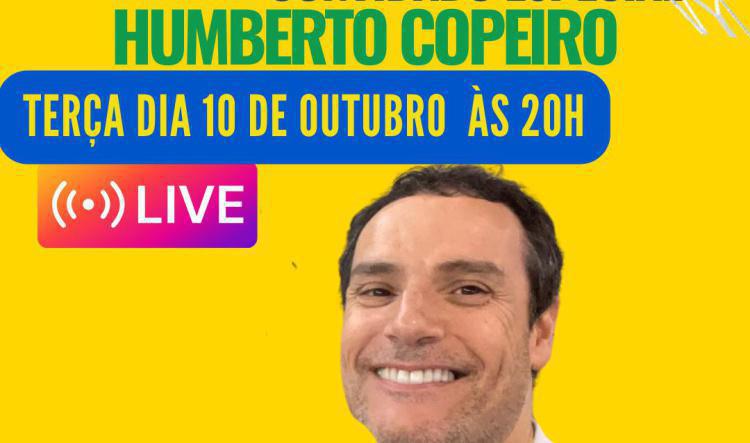 Terça-feira 10/10 às 20h, Bate-Papo Mitos - convidado Humberto