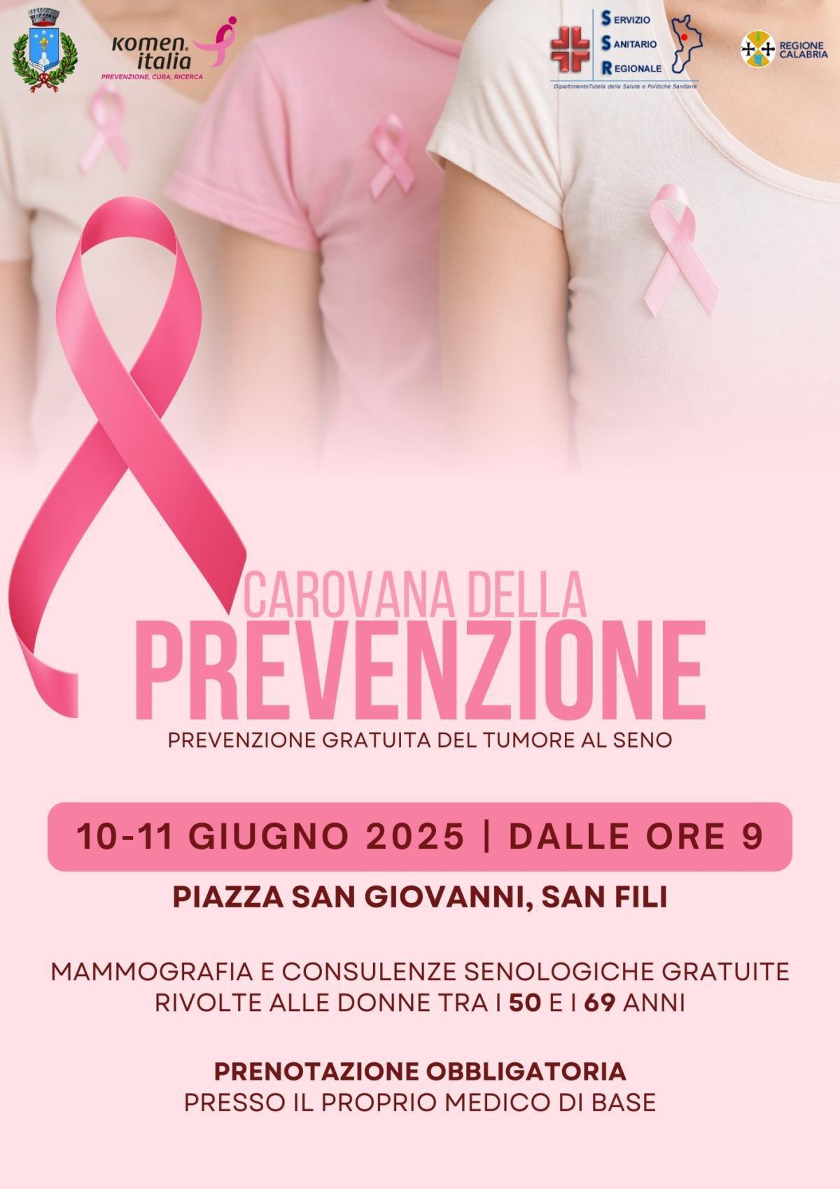 Giornata della prevenzione del tumore al seno (dalle ore 09.00)