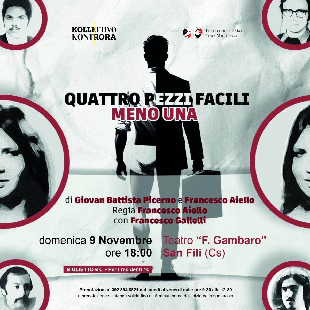 Quattro Pezzi Facili Meno Una (inizio ore 18:00)