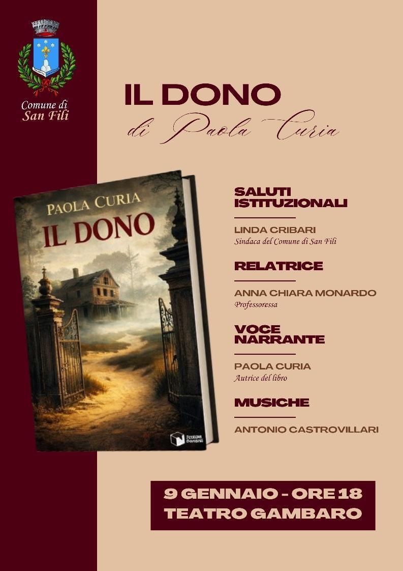 Il Dono di Paola Curia -Presentazione del Libro (inizio ore 18:00)
