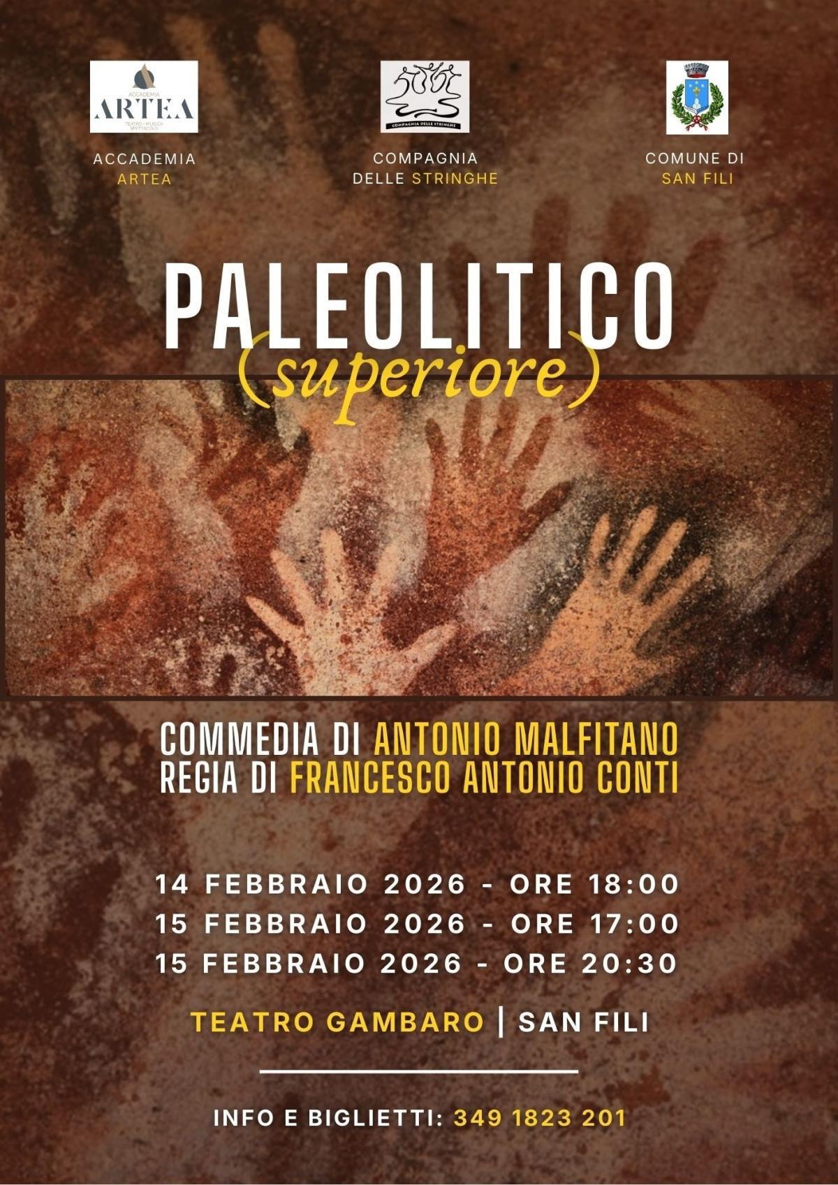 Paleolitico (superiore) (inizio ore 17.00)