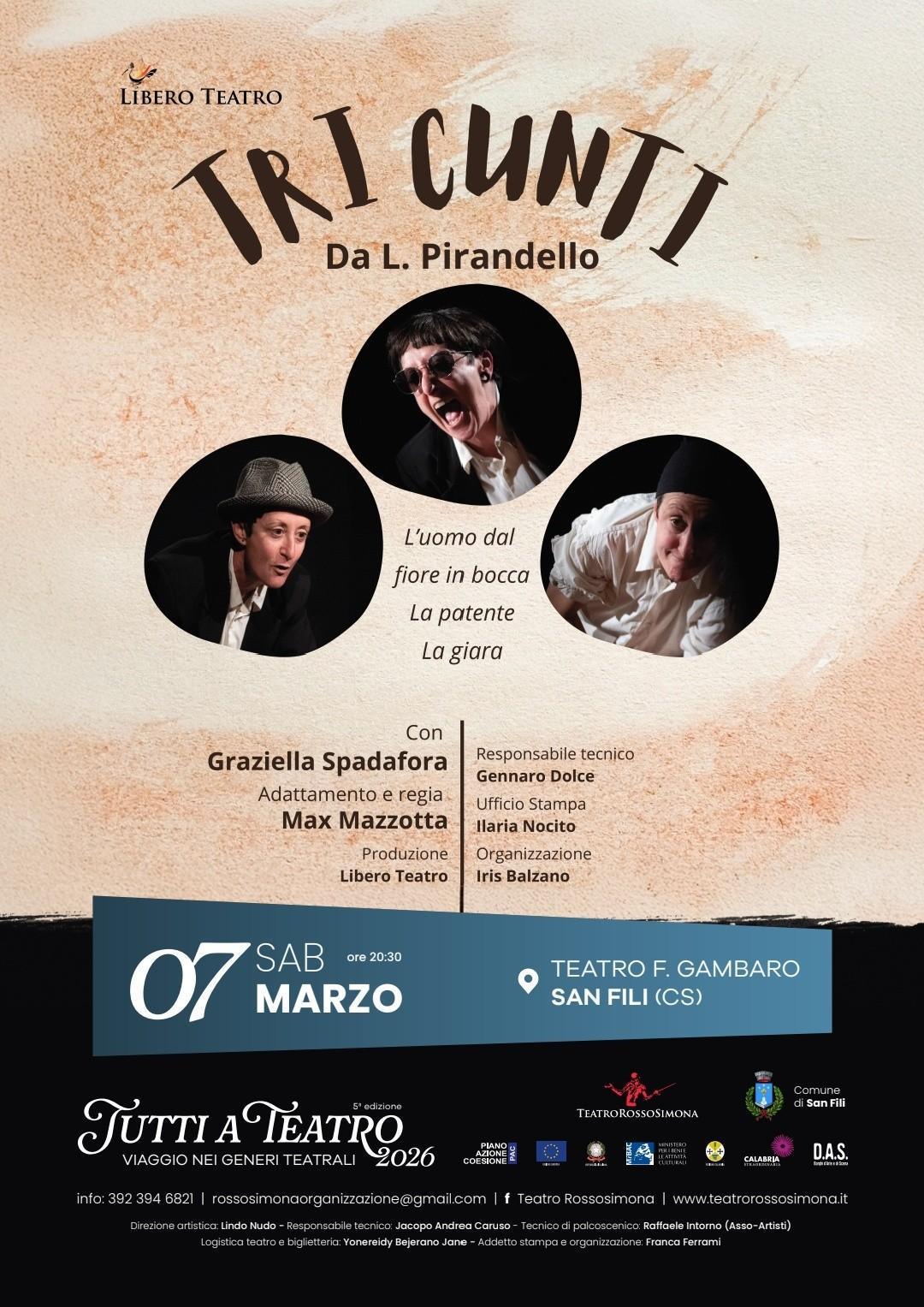 Tri Cunti (Inizio ore 20:30)