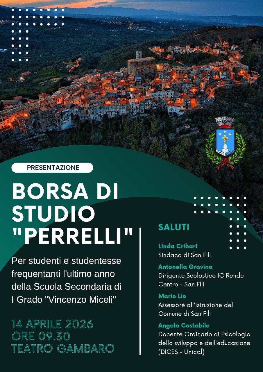 Borsa di Studio “Perrelli” (dalle ore 9.30)