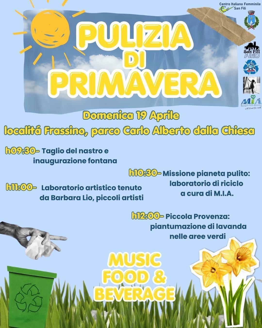 Pulizia di Primavera (start h. 9:30) Pulizia di Primavera (start h. 9:30)